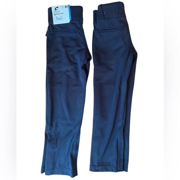 NEW CHAMPRO Pair Of Open-Bottom Loose-Fit Baseball Pants Black Youth XS - Picture 1 of 6